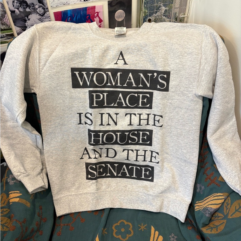 Gildan Gray Sweatshirt with Bold Statement